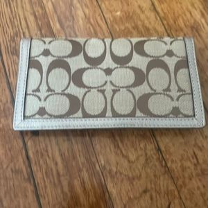 Coach checkbook cover